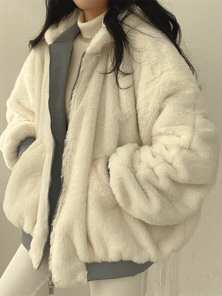Mirla | Dam-Puffjacka med Teddy-Fleece-Eva Jonsson