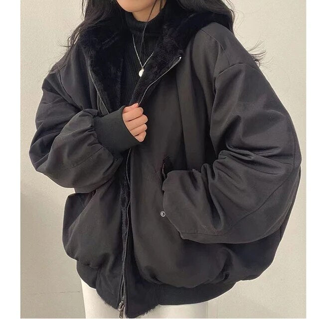 Mirla | Dam-Puffjacka med Teddy-Fleece-Eva Jonsson