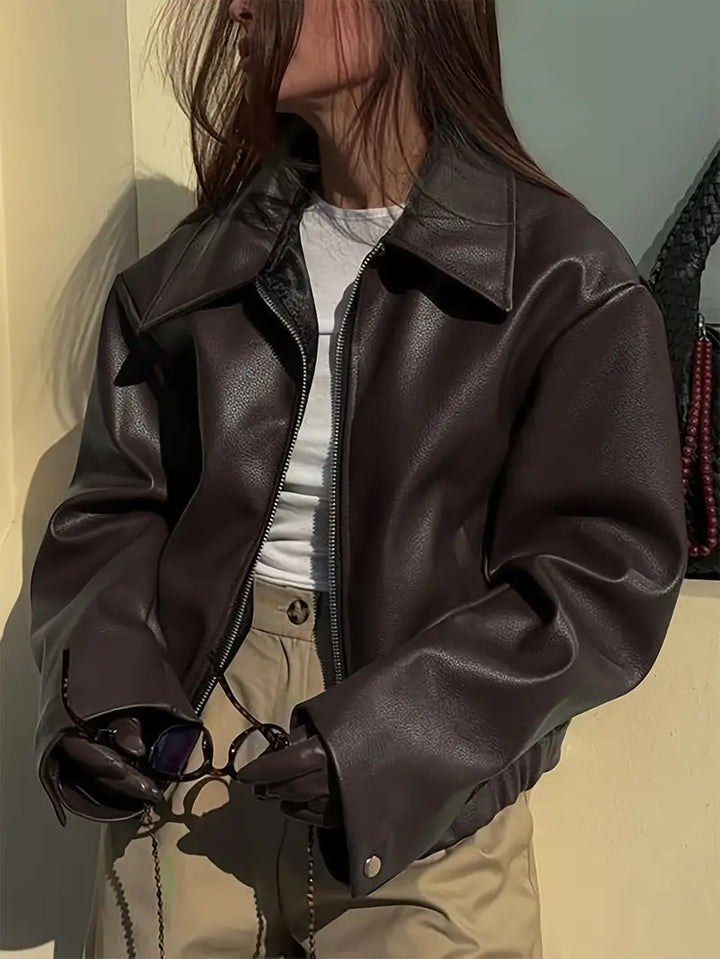 Mirla | Dam Relaxed Fit Zip-Up Bomberjacka-Eva Jonsson