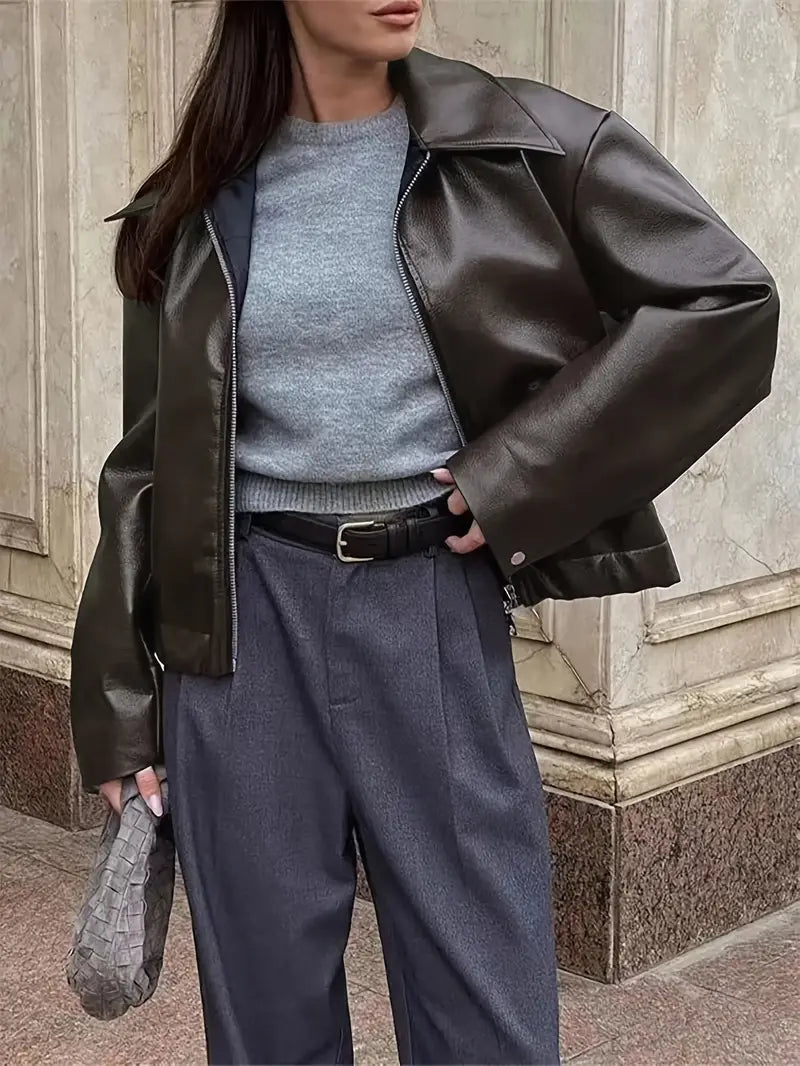 Mirla | Dam Relaxed Fit Zip-Up Bomberjacka-Eva Jonsson