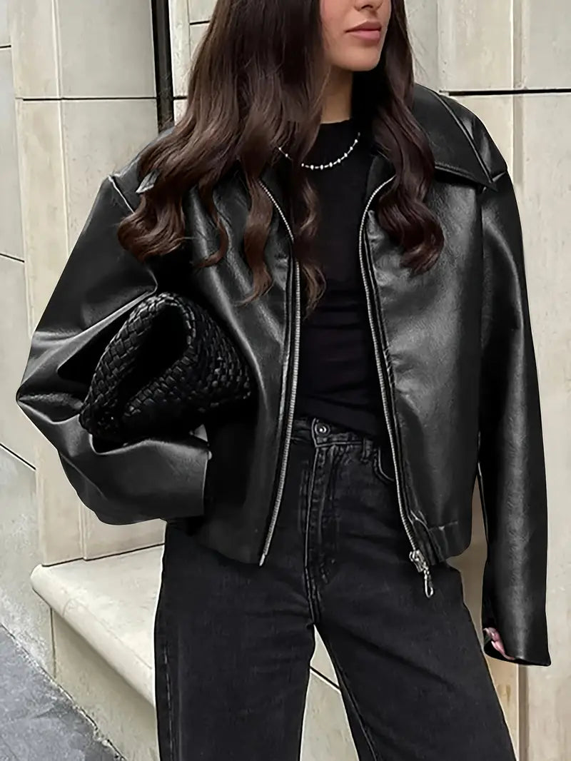 Mirla | Dam Relaxed Fit Zip-Up Bomberjacka-Eva Jonsson