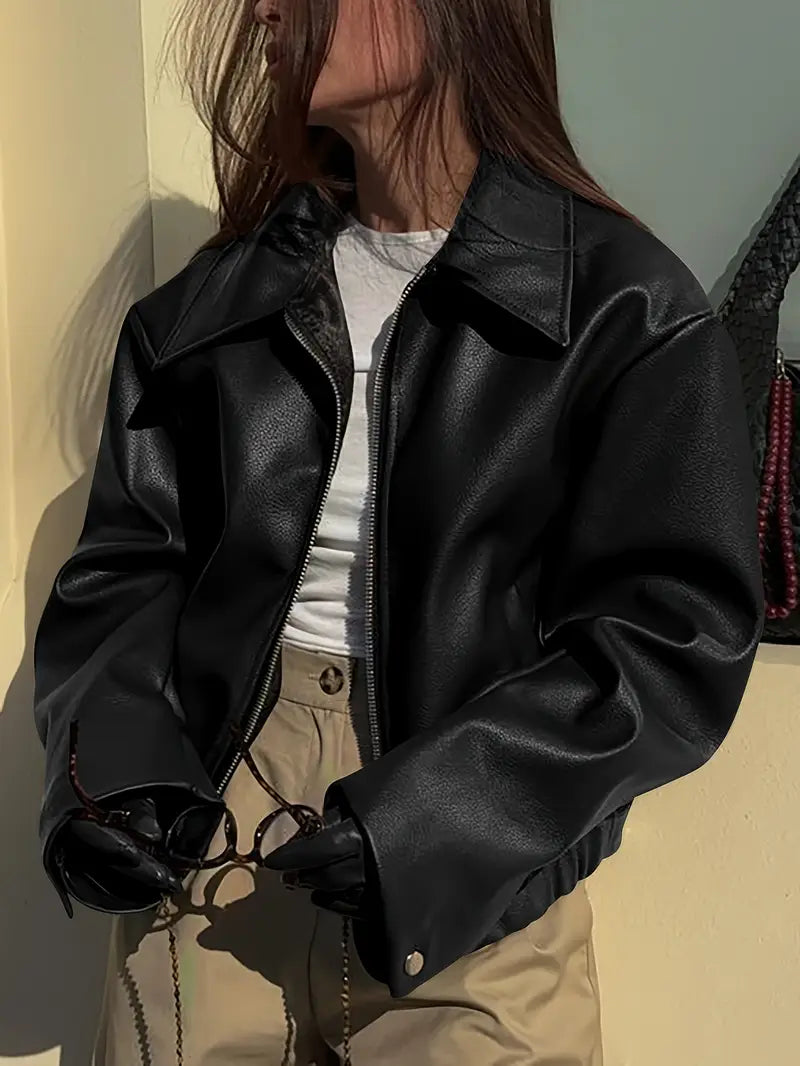 Mirla | Dam Relaxed Fit Zip-Up Bomberjacka-Eva Jonsson