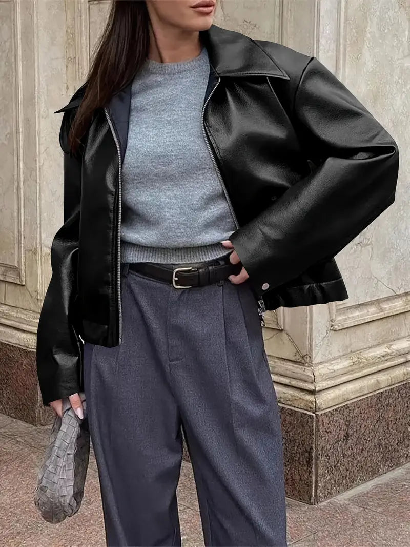 Mirla | Dam Relaxed Fit Zip-Up Bomberjacka-Eva Jonsson