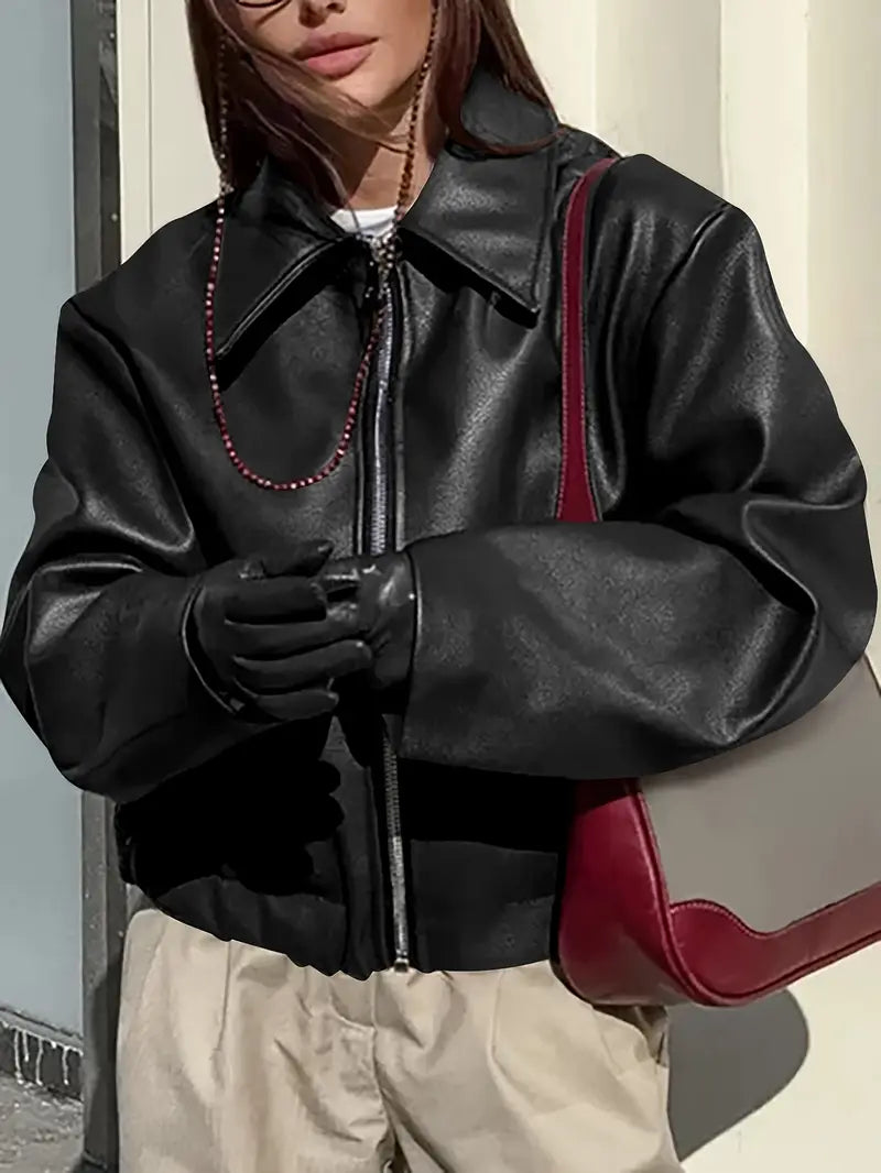 Mirla | Dam Relaxed Fit Zip-Up Bomberjacka-Eva Jonsson