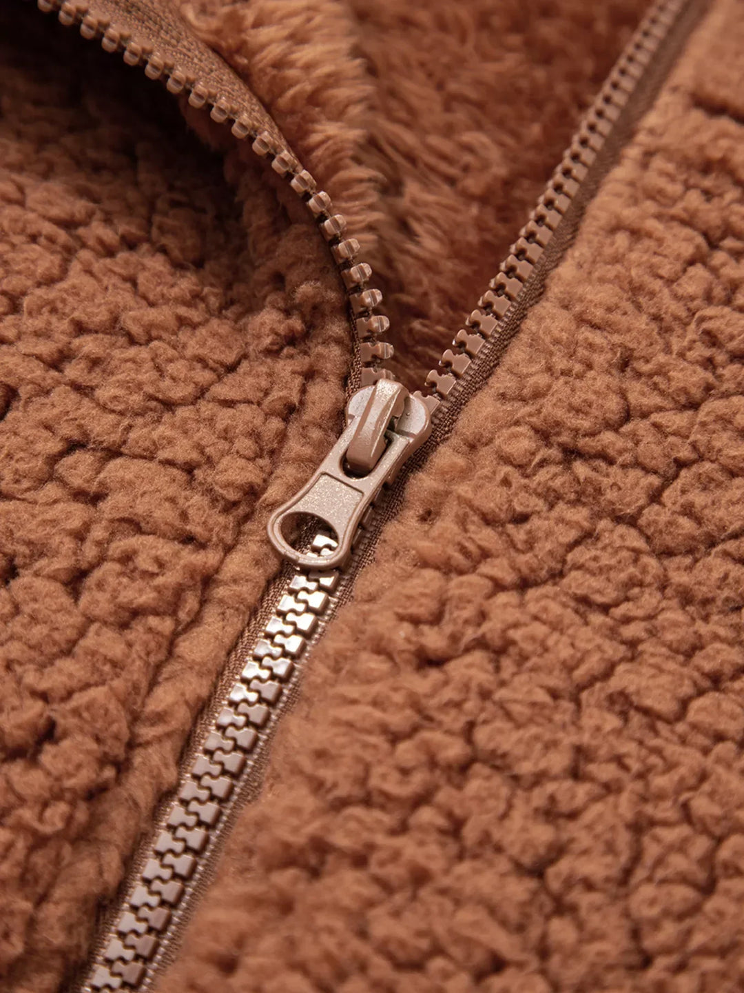 Mirla | Dam Relaxed Fit Zip Up Teddyjacka-Eva Jonsson
