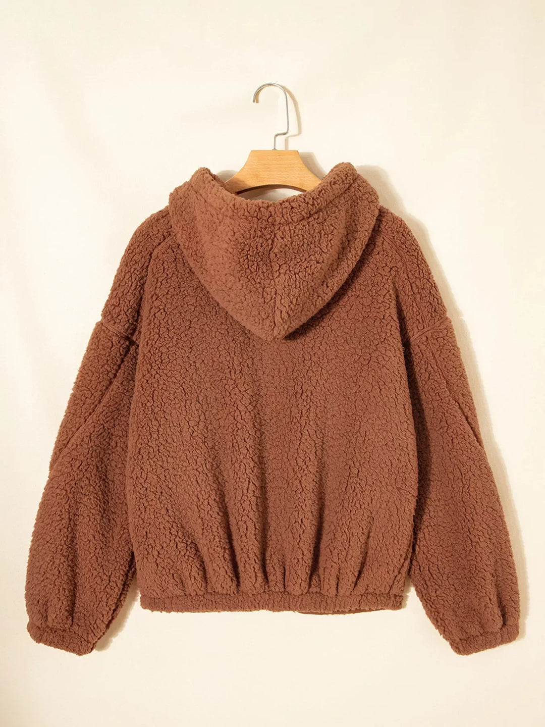 Mirla | Dam Relaxed Fit Zip Up Teddyjacka-Eva Jonsson
