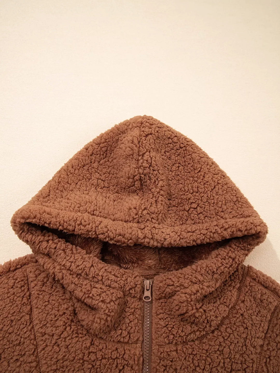 Mirla | Dam Relaxed Fit Zip Up Teddyjacka-Eva Jonsson