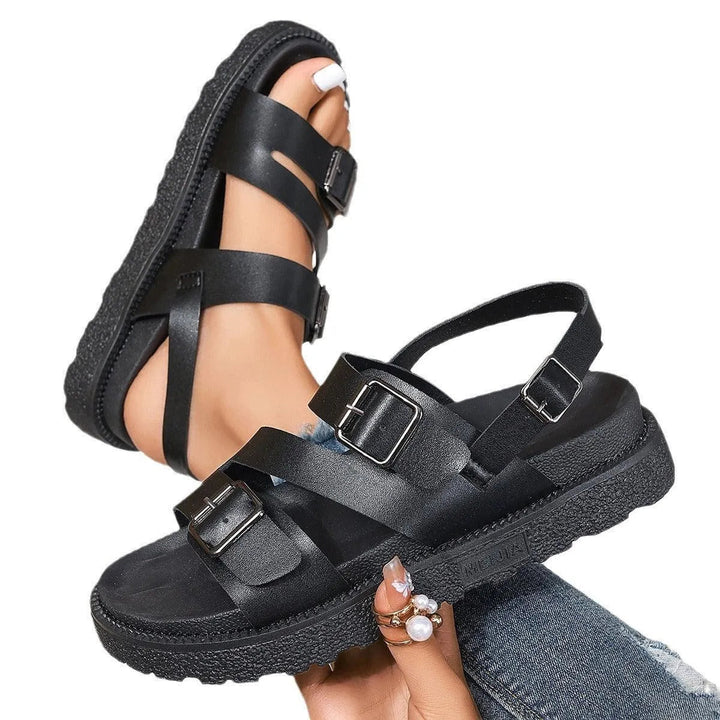 Mirla | Dam Sandaler Med Tjock Sula Casual-Eva Jonsson