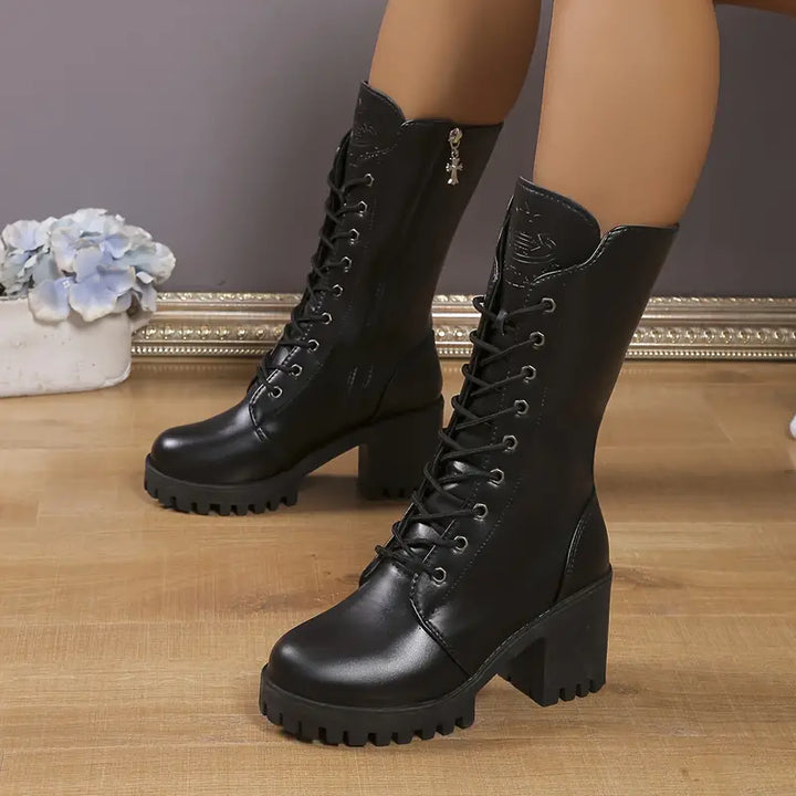 Mirla | Dam Snörstövlar Combat Boots-Eva Jonsson
