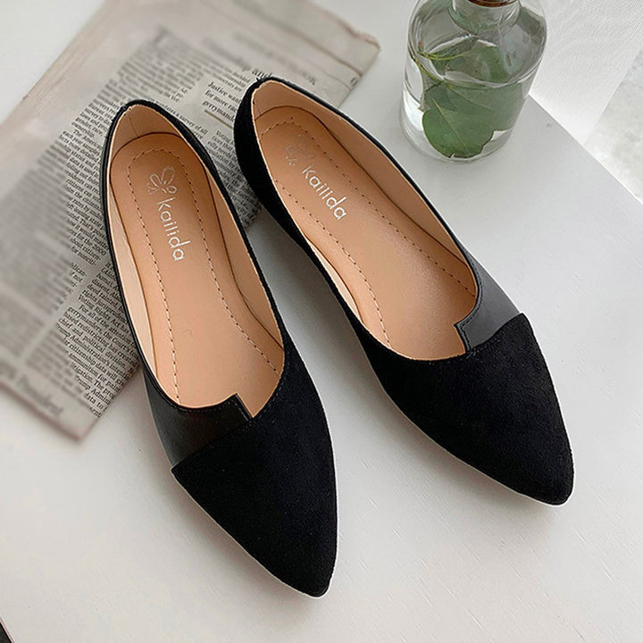 Mirla | Dam Splice Färg Mule Loafers Spets Tå-Eva Jonsson