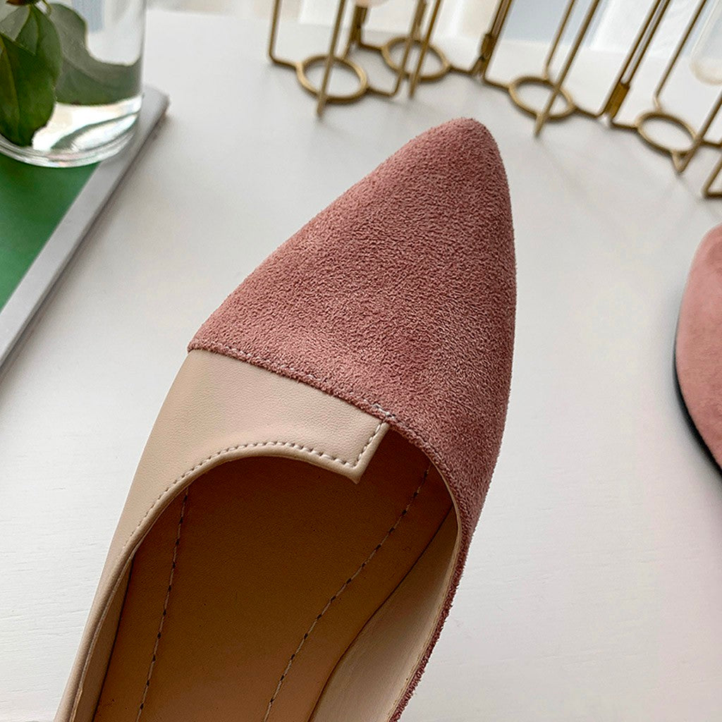 Mirla | Dam Splice Färg Mule Loafers Spets Tå-Eva Jonsson