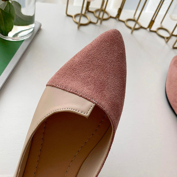Mirla | Dam Splice Färg Mule Loafers Spets Tå-Eva Jonsson