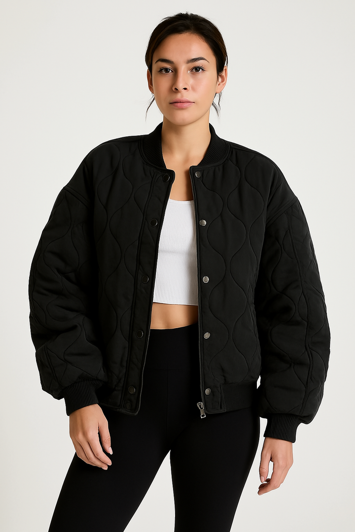 Mirla | Dam Steppad Oversized Bombarjacka-Eva Jonsson