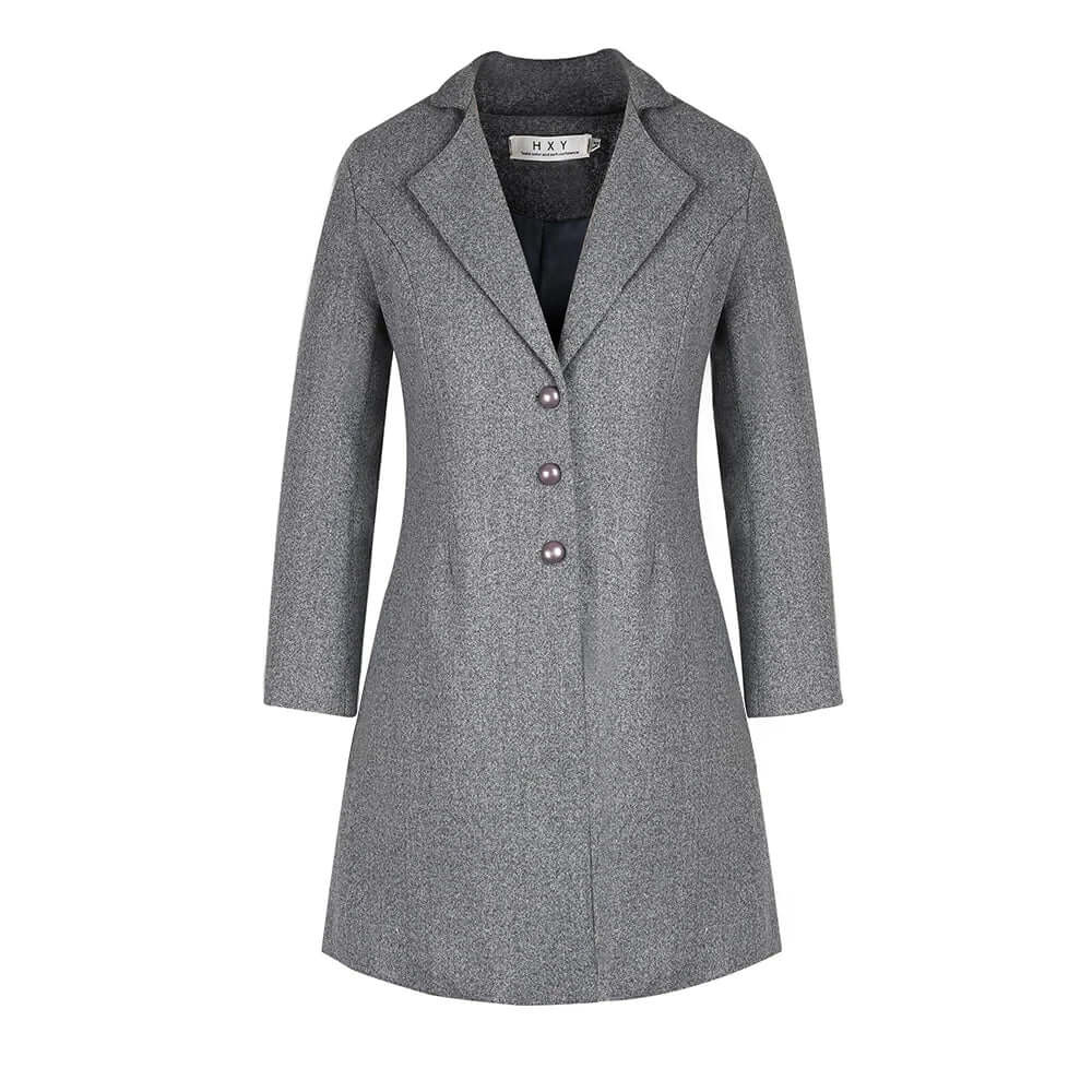 Mirla | Dam Svart Trenchcoat Övergångs Jacka-Eva Jonsson
