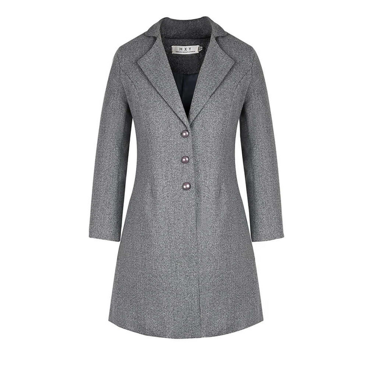 Mirla | Dam Svart Trenchcoat Övergångs Jacka-Eva Jonsson