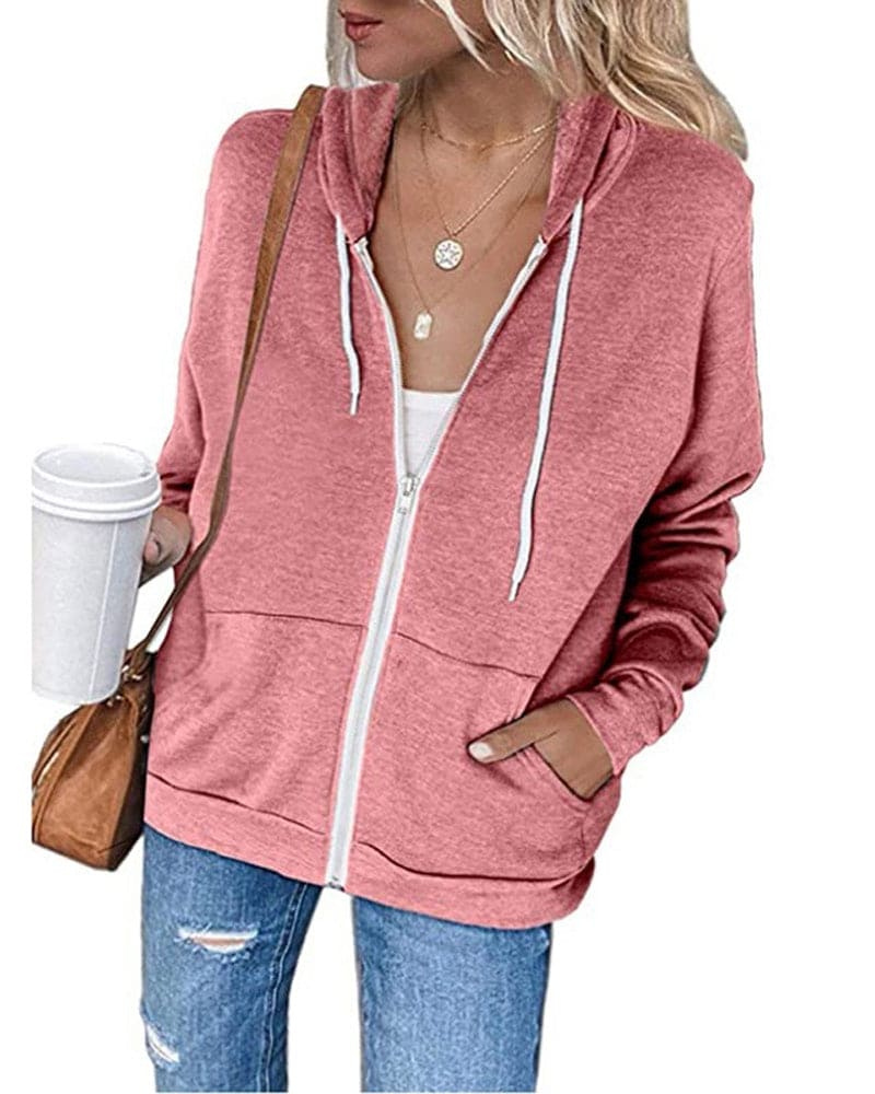 Mirla | Dam Svart Zip-Hoodie-Eva Jonsson