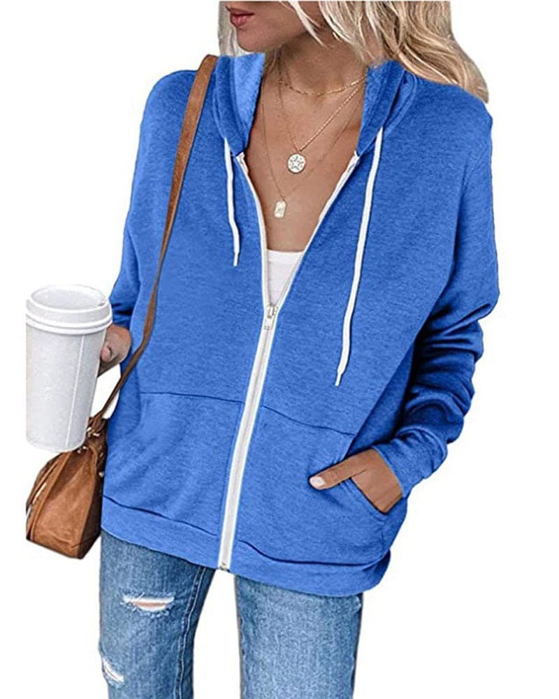 Mirla | Dam Svart Zip-Hoodie-Eva Jonsson