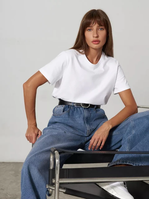 Mirla | Dam T-shirt Av 100% Bomull-Eva Jonsson