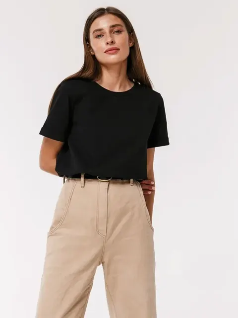 Mirla | Dam T-shirt Av 100% Bomull-Eva Jonsson