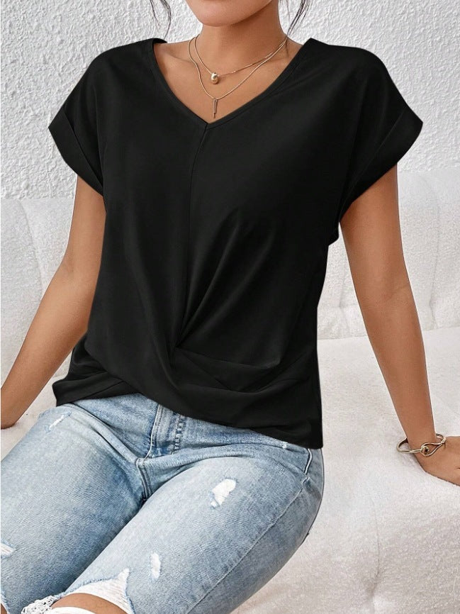 Mirla | Dam-T-shirt Oregelbundet Snitt-Eva Jonsson
