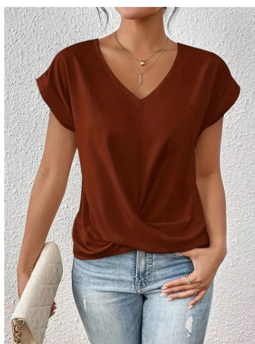 Mirla | Dam-T-shirt Oregelbundet Snitt-Eva Jonsson