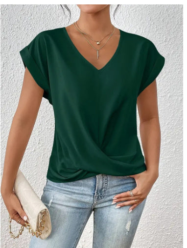 Mirla | Dam-T-shirt Oregelbundet Snitt-Eva Jonsson
