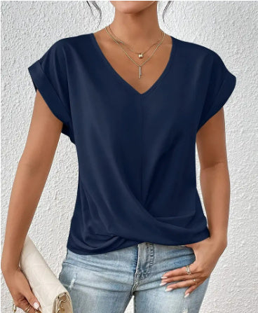 Mirla | Dam-T-shirt Oregelbundet Snitt-Eva Jonsson