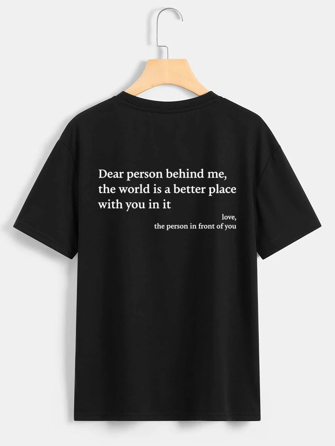 Mirla | Dam T-shirt med rundhals och slogan-Eva Jonsson