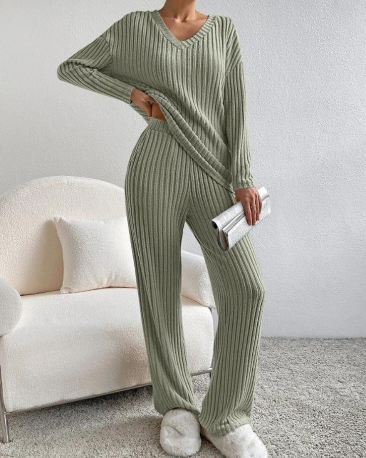 Mirla | Dam Tvådelad Set Loungewear Hemdräkt-Eva Jonsson