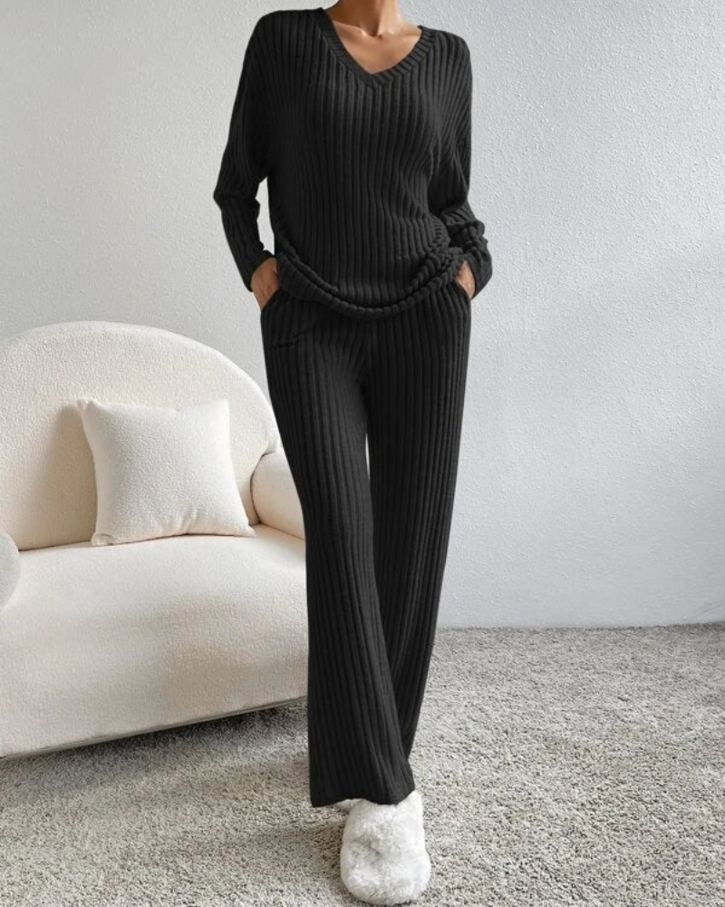 Mirla | Dam Tvådelad Set Loungewear Hemdräkt-Eva Jonsson