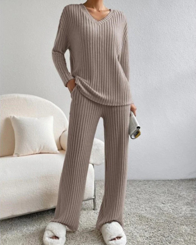 Mirla | Dam Tvådelad Set Loungewear Hemdräkt-Eva Jonsson