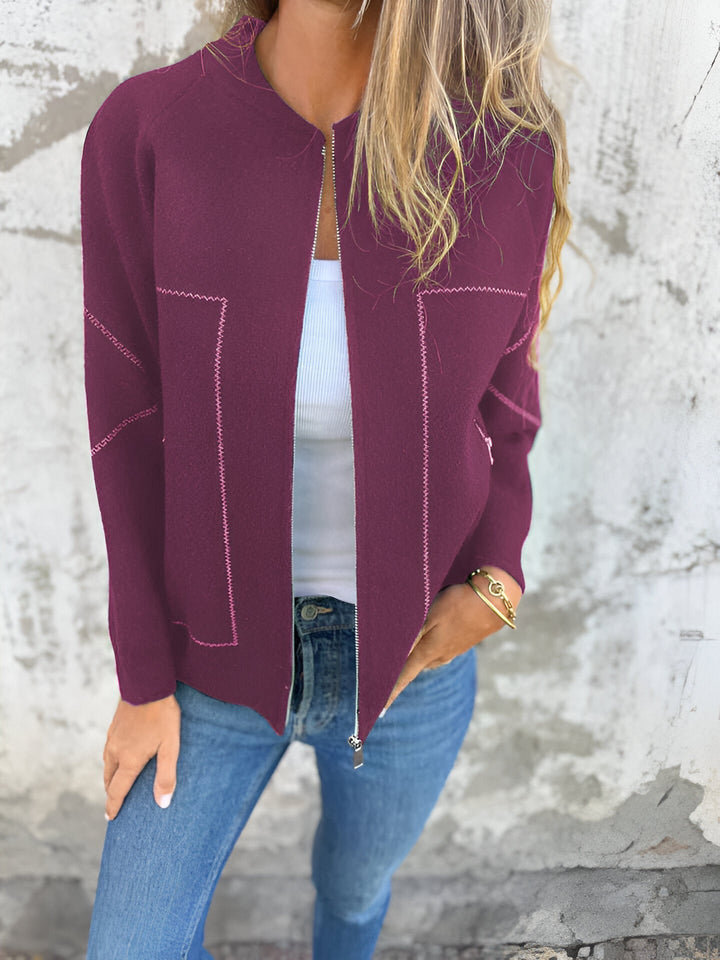 Mirla | Dam Zip Jacka med fickor-Eva Jonsson