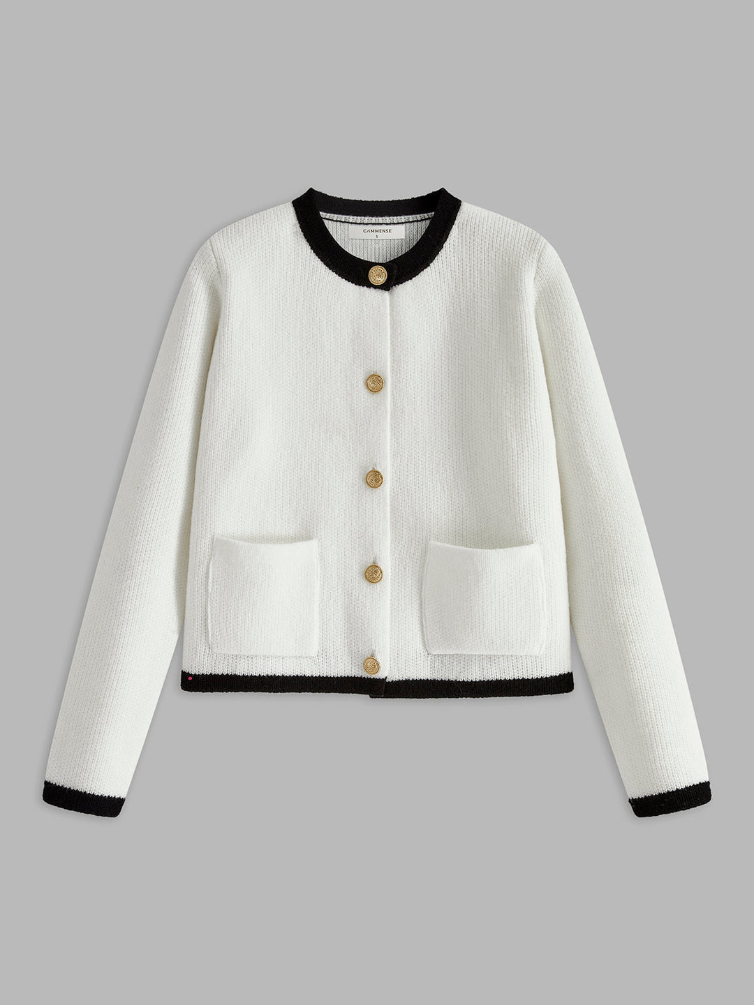 Mirla | Dam cardigan med kontrastdetalj-Eva Jonsson