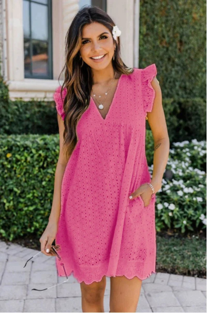 Mirla | Dam sommardress med byxor Bekvämt damklänning-Eva Jonsson