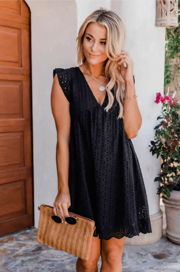 Mirla | Dam sommardress med byxor Bekvämt damklänning-Eva Jonsson
