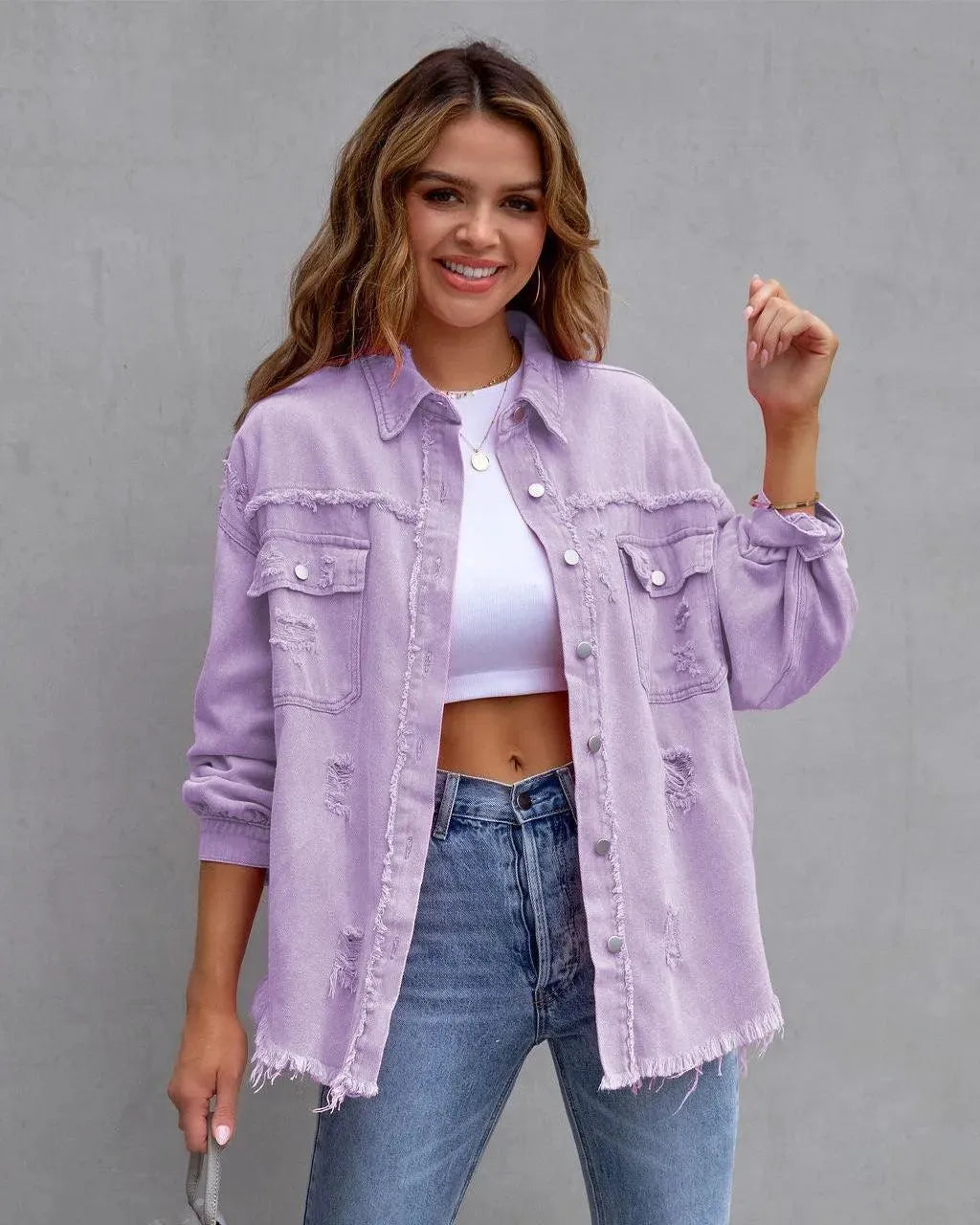 Mirla | Damblus i denim-Eva Jonsson