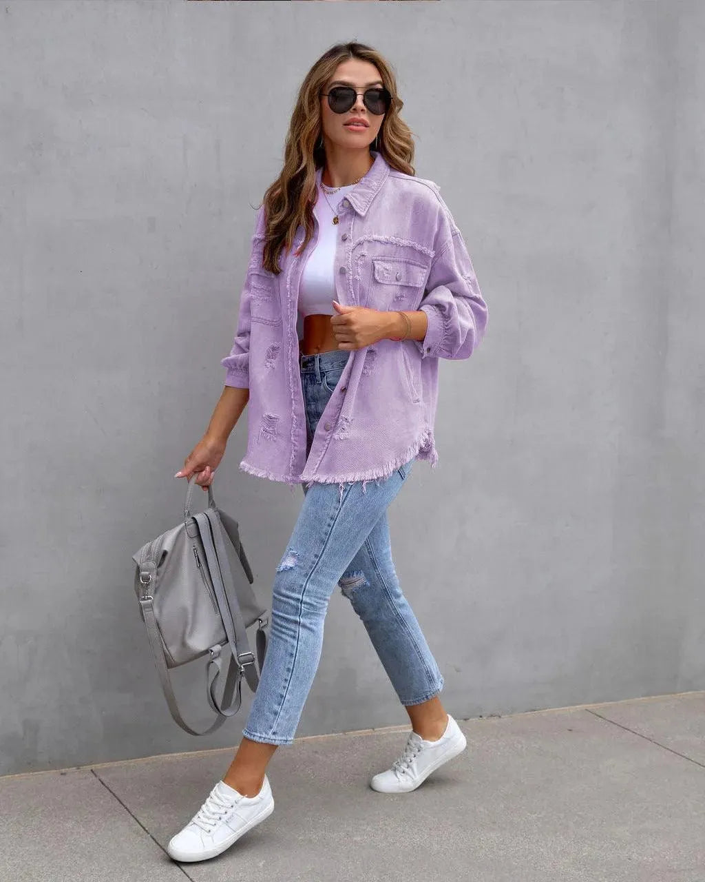 Mirla | Damblus i denim-Eva Jonsson