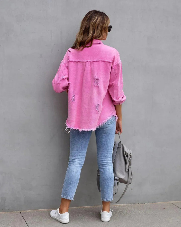 Mirla | Damblus i denim-Eva Jonsson