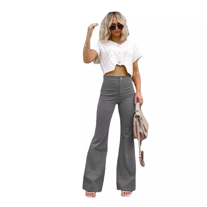 Mirla | Dambyxor Svart Regular Fit Elegant-Eva Jonsson