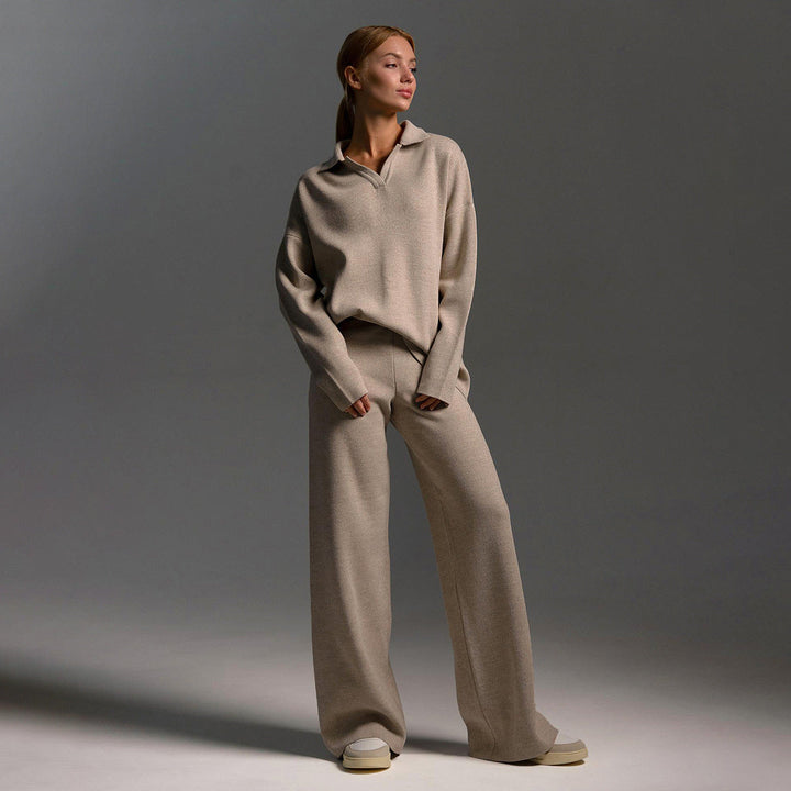 Mirla | Damenset för loungewear - Oversized sweatshirt och lösa byxor-Eva Jonsson