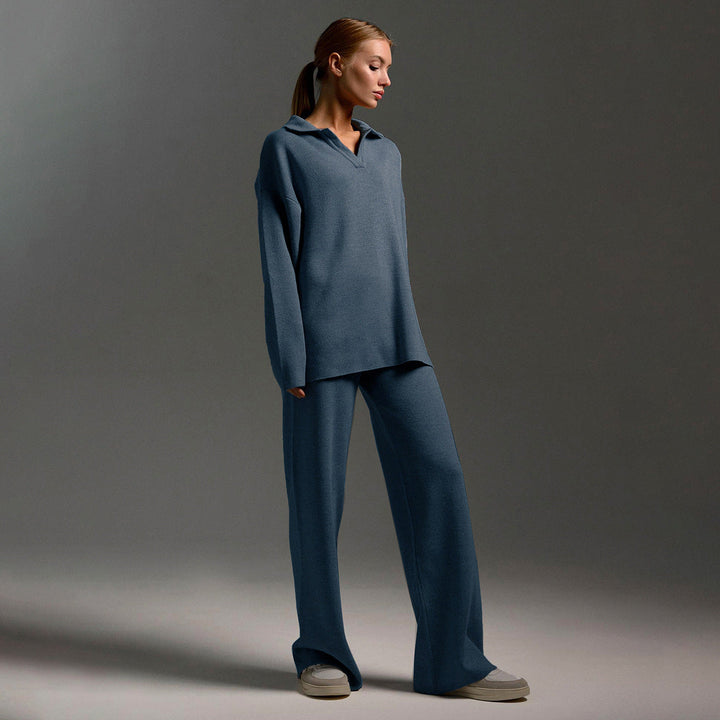 Mirla | Damenset för loungewear - Oversized sweatshirt och lösa byxor-Eva Jonsson
