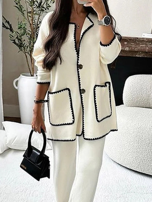 Mirla | Damer Elegant Tvådelad Modekostym Set-Eva Jonsson