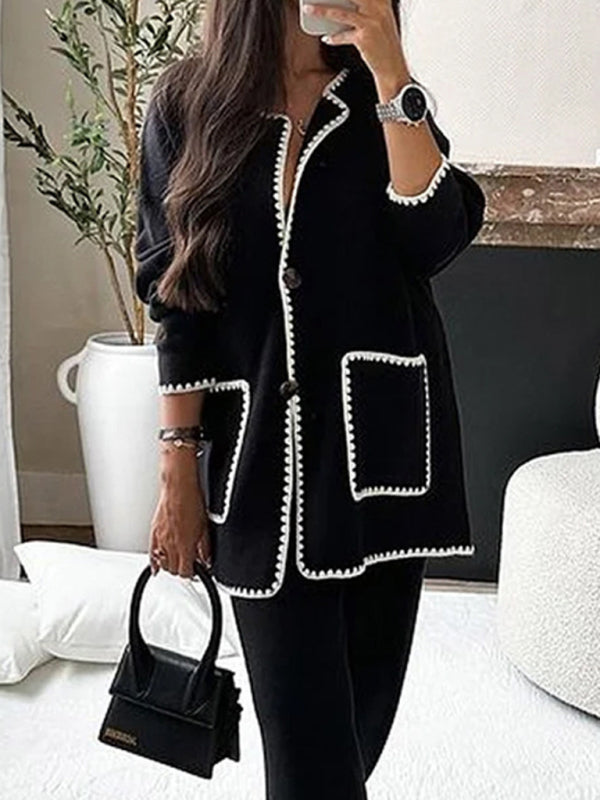Mirla | Damer Elegant Tvådelad Modekostym Set-Eva Jonsson
