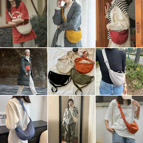Mirla | Damhandväska Half Moon med Justerbar Rem-Eva Jonsson