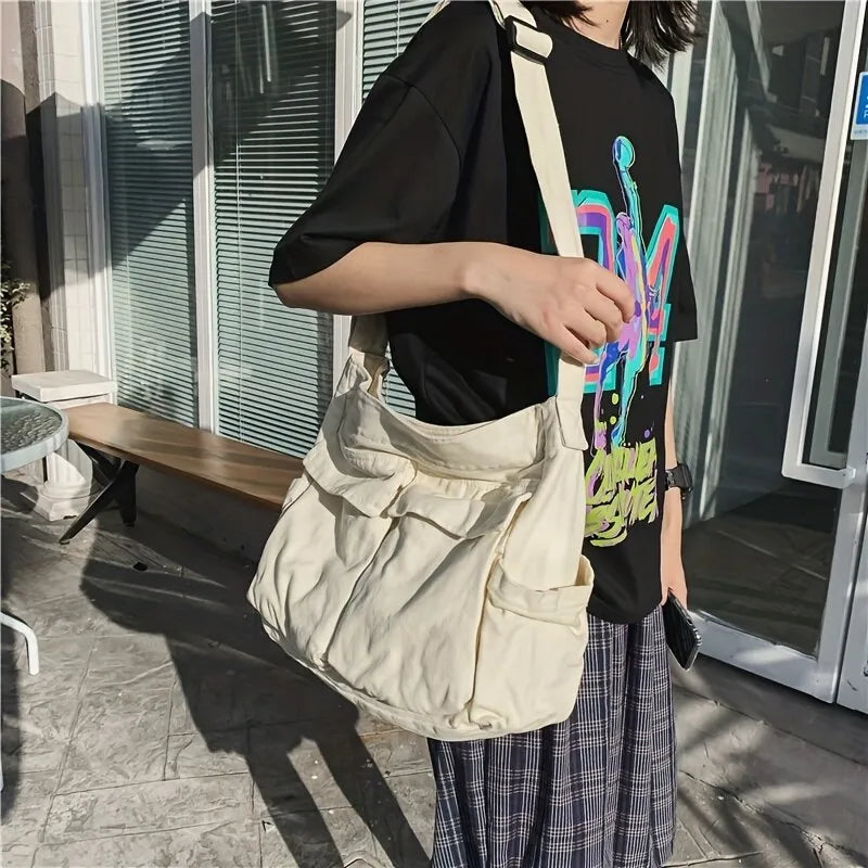 Mirla | Damhandväska i vintage-stil av canvas-Eva Jonsson