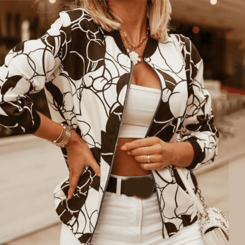 Mirla | Damjacka Vintage Klädstil Dam Övergångsjacka Perfekt för lager-Eva Jonsson