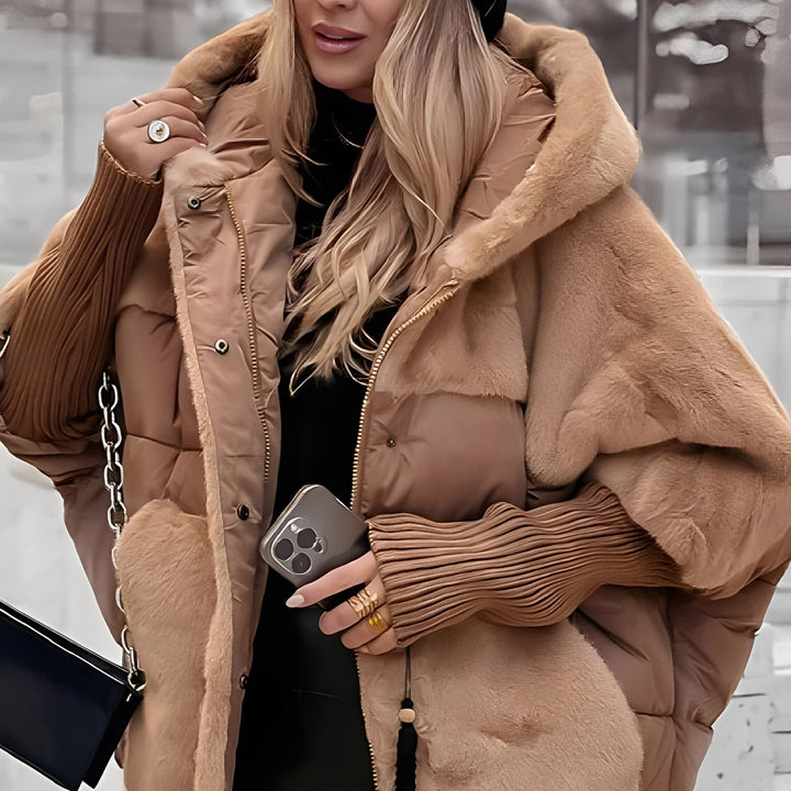 Mirla | Damjacka med Elegant Konstpäls-Eva Jonsson