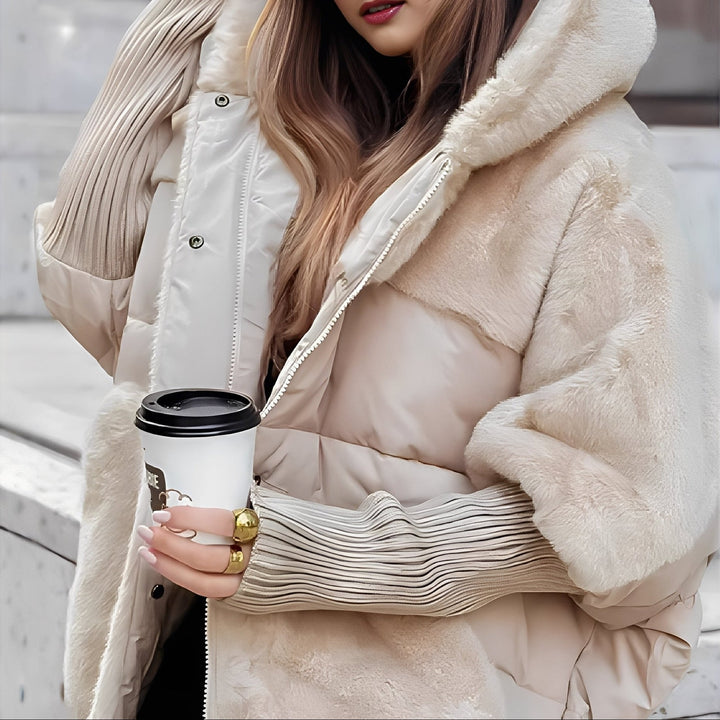 Mirla | Damjacka med Elegant Konstpäls-Eva Jonsson