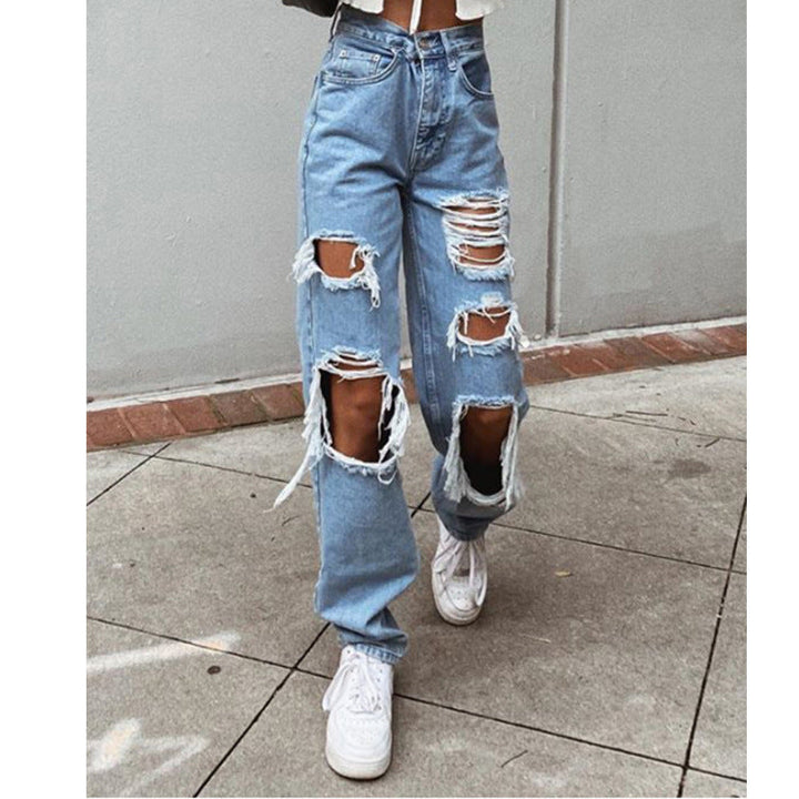 Mirla | Damjeans med rivningar och tvättad effekt-Eva Jonsson