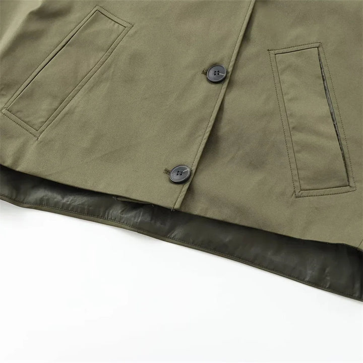 Mirla | Damm Trenchcoat med Huva-Eva Jonsson